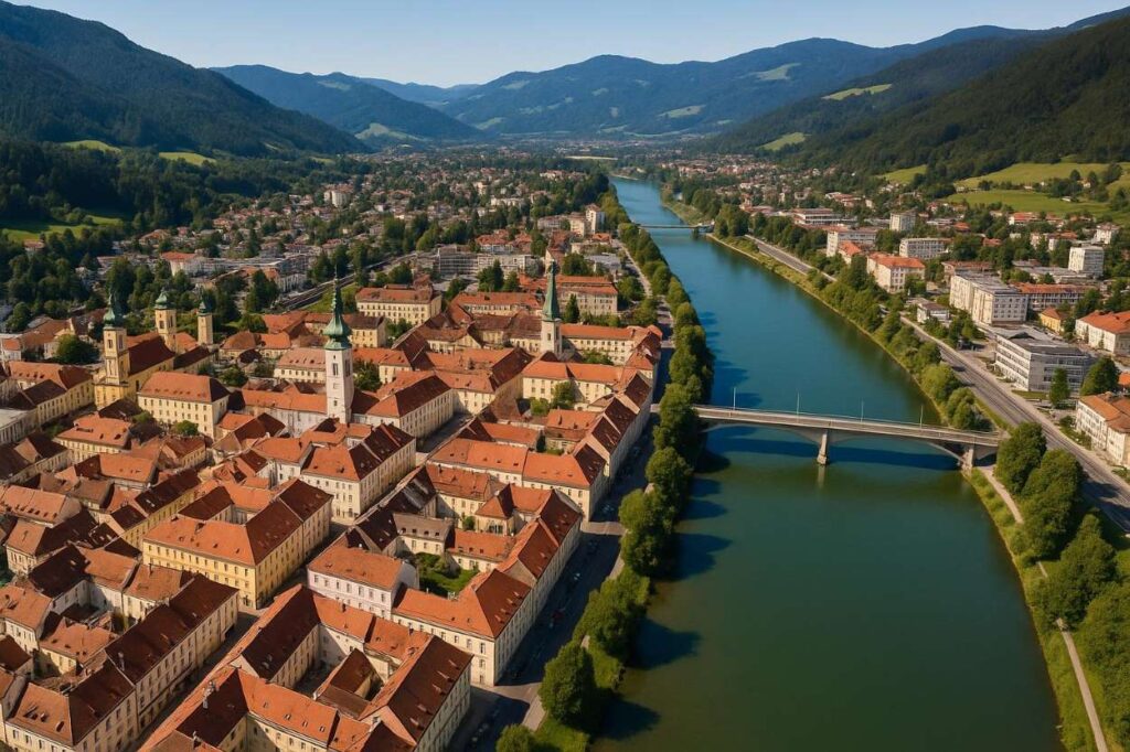 Leoben: Blick von oben