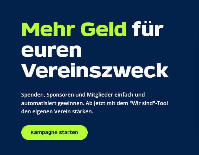 Spendenplattform „wirsind.at“ revolutioniert Vereinsfinanzierung mit digitalen Spenden Wirsind.at - innovative Spendenplattform